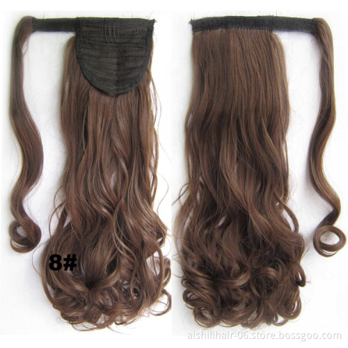 AIshili Fashion Korean Ponytails female paste type big wave Ponytails piece manufacturer direct selling